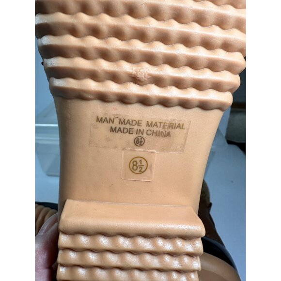 Nature Breeze Womens Brown & Black Waterproof Lace-Up Zip-Up Duck Boots Size 8.5 - Picture 7 of 11